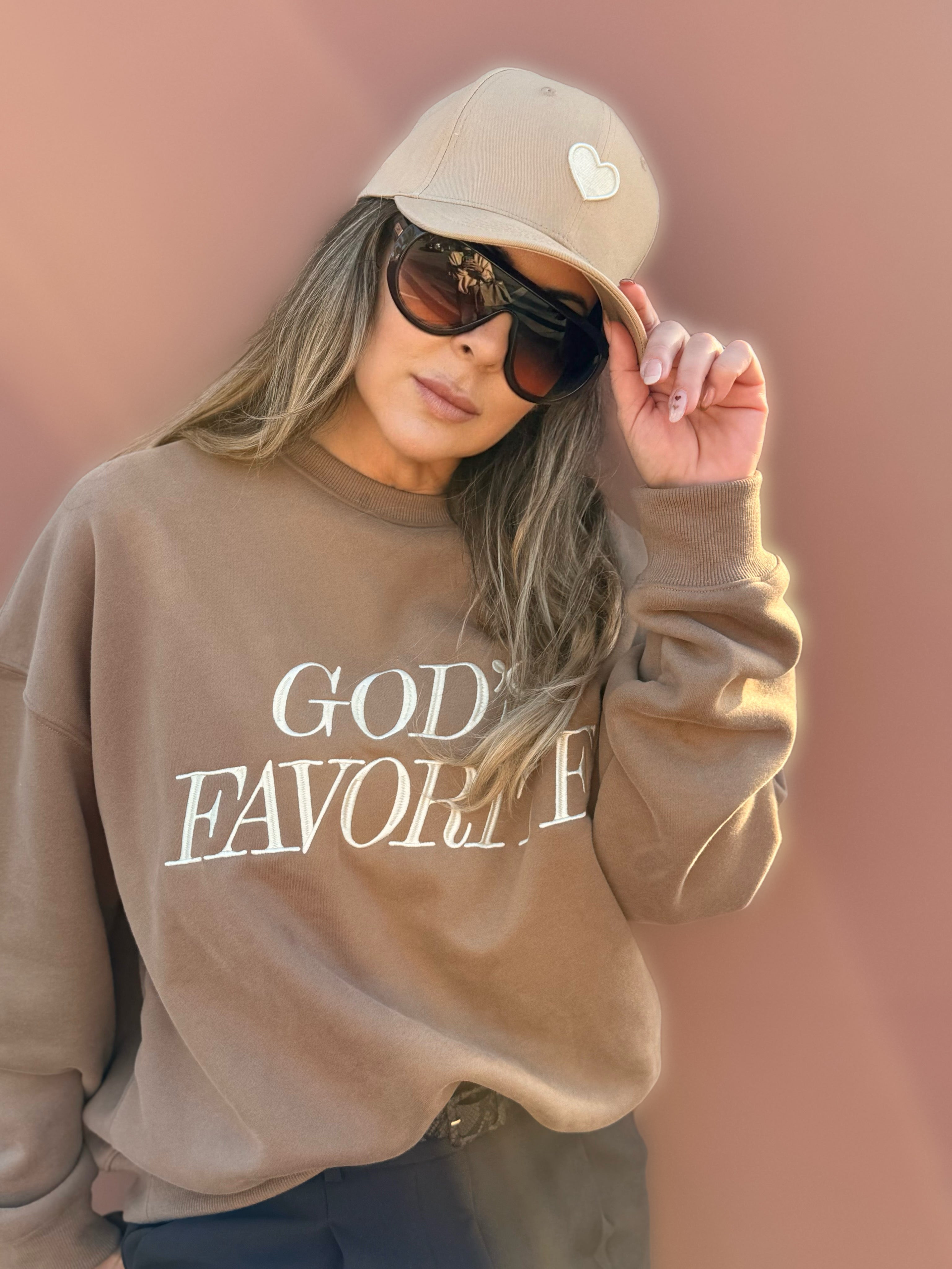 God’s Favorite, Premium Cotton Crewneck, Mocha