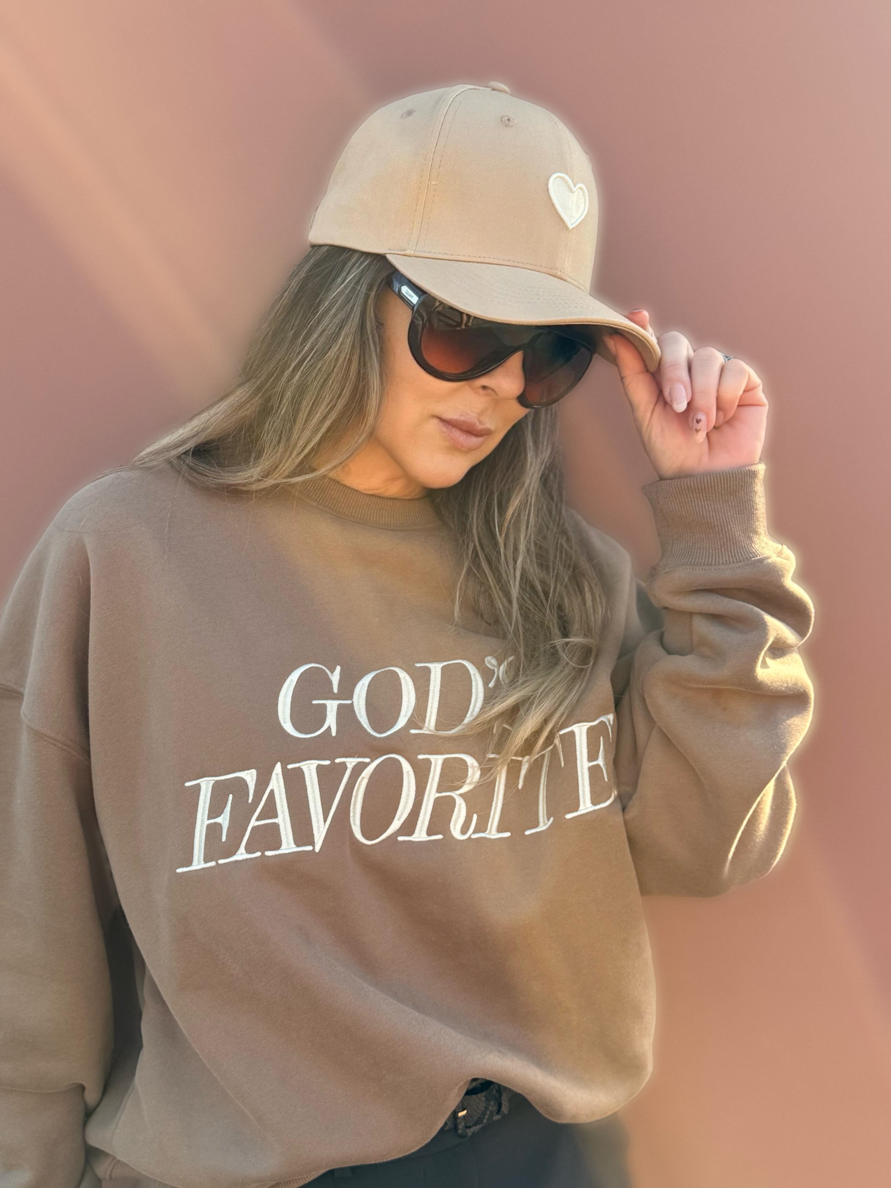 God’s Favorite, Premium Cotton Crewneck, Mocha