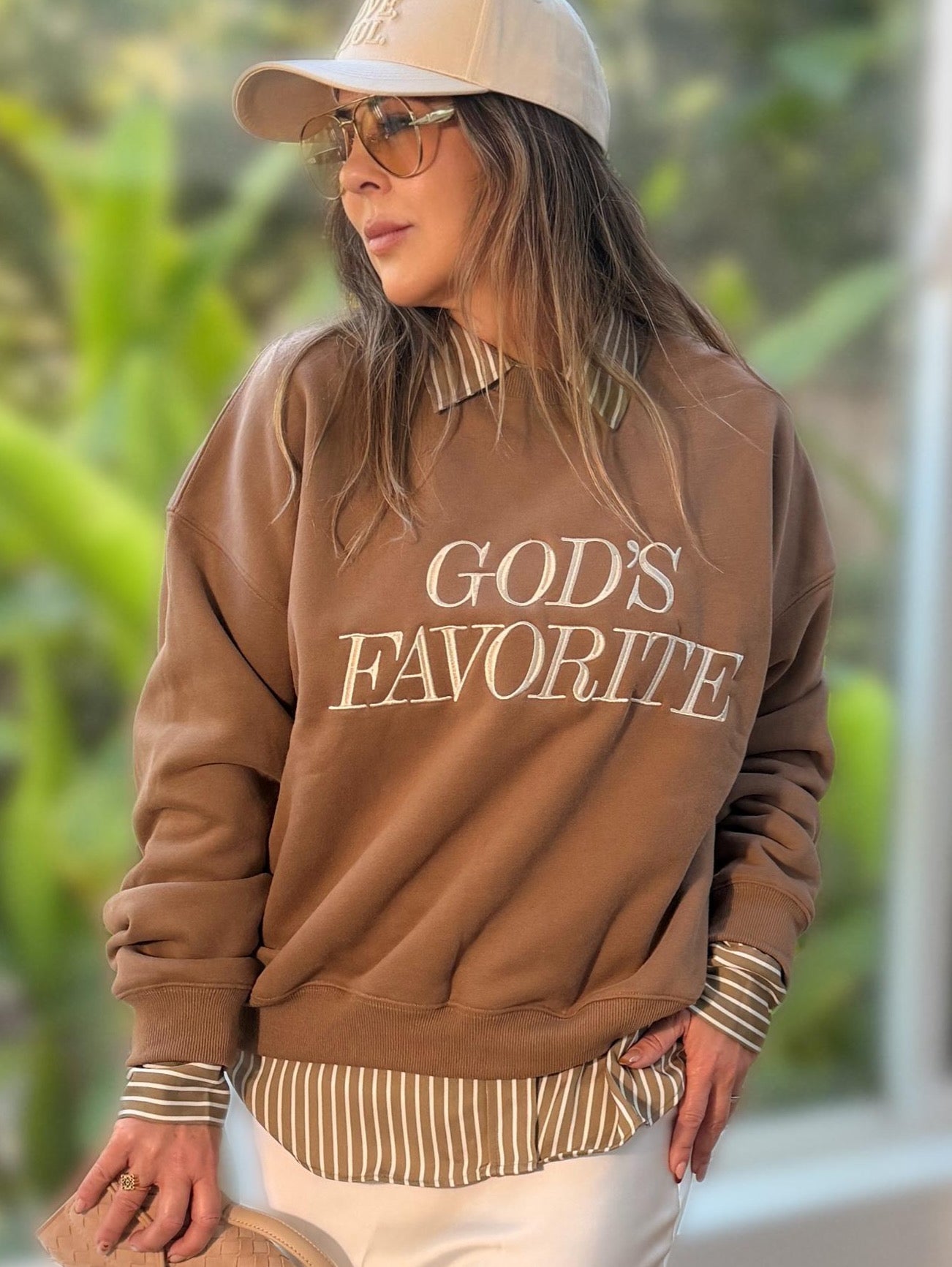 God’s Favorite, Premium Cotton Crewneck, Mocha