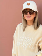 God’s Favorite, Premium Cotton Crewneck, Cream