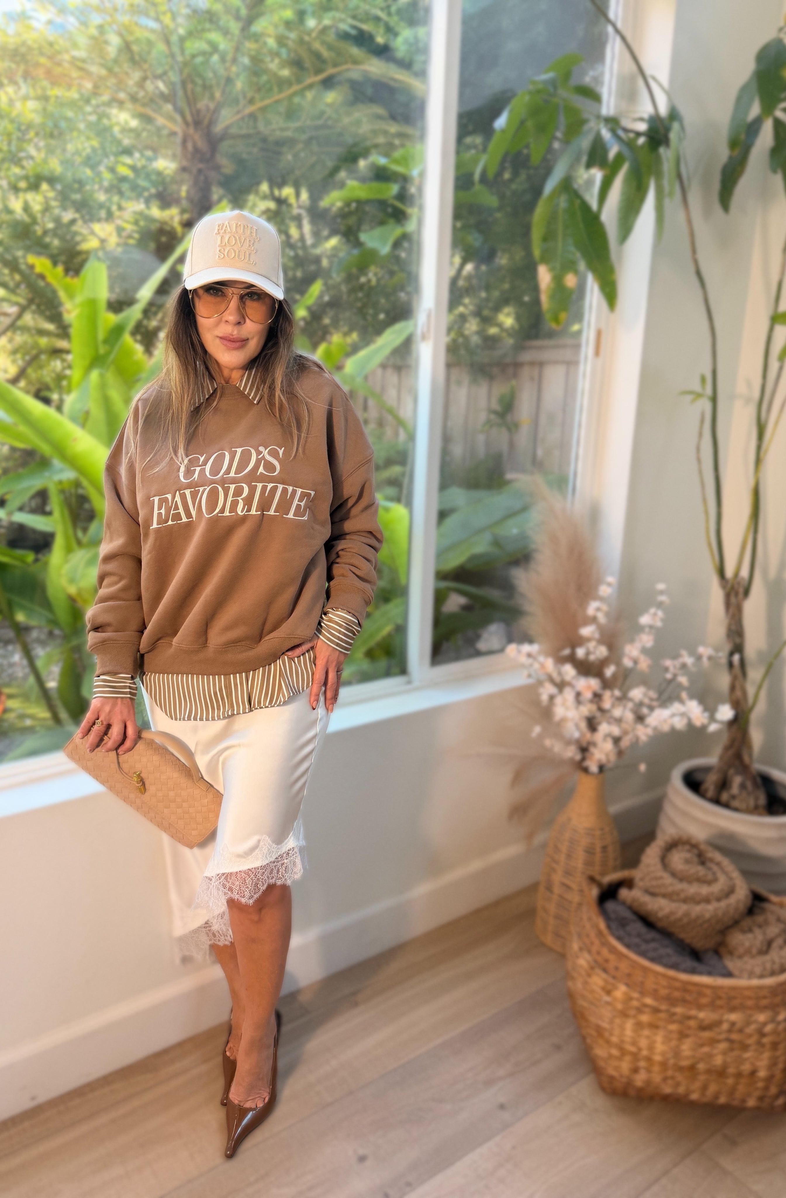 God’s Favorite, Premium Cotton Crewneck, Mocha