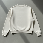 Quiet Love, Premium Cotton  Crewneck, Vanilla