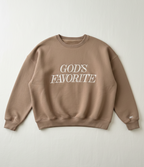 God’s Favorite, Premium Cotton Crewneck, Mocha