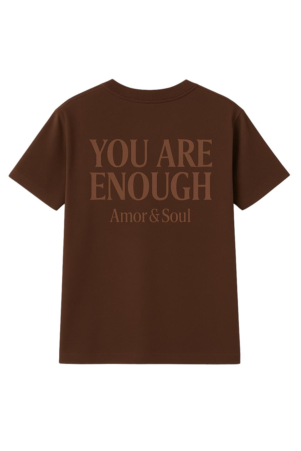 Amor & Soul Unisex Heavyweight Tee – “You Are Enough”